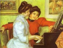 Haga click para ver la imagen ampliada yvonne and christine lerolle playing the piano.jpg